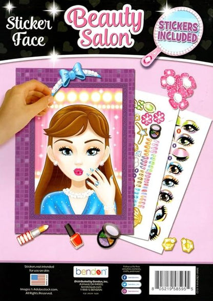 Beauty Salon - Sticker Face - Sticker Activity Book