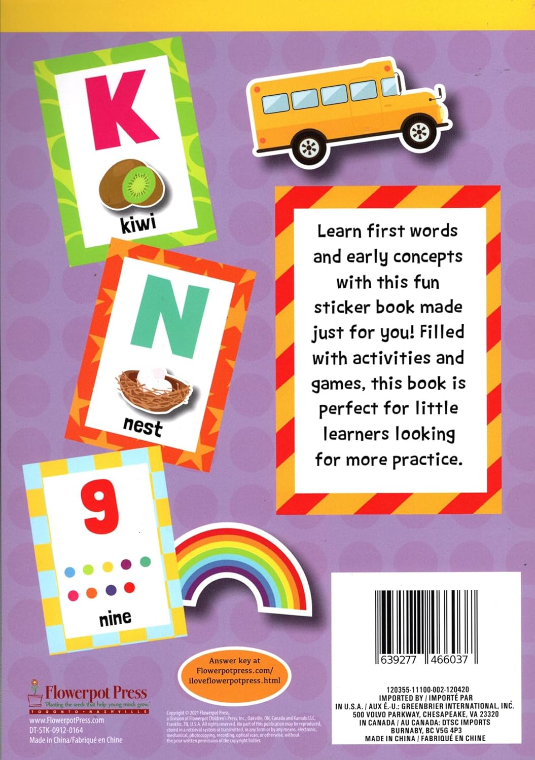 Stick-to Learning - First Words - Sticker Book