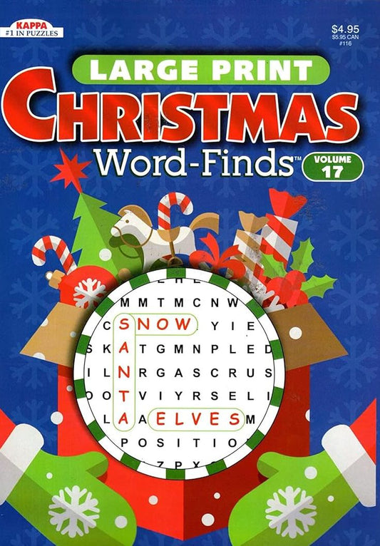 Large Print - Christmas Holiday - Word-Finds vol.17