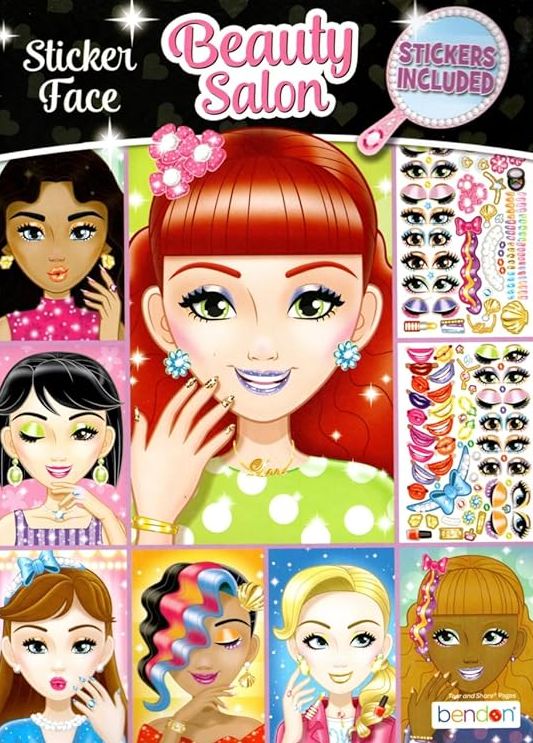 Beauty Salon - Sticker Face - Sticker Activity Book