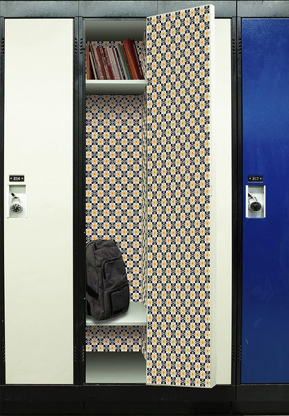 PELICAN INDUSTRIAL Magnetic Locker Wallpaper (Full Sheet Magnetic) - Geometric - Pack of 3 Sheets - v11