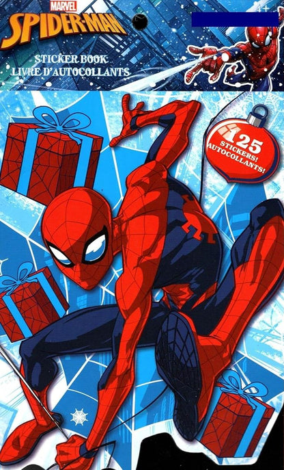 Holiday Christmas Sticker Book - Marvel Spider-Man - 125 Stickers!