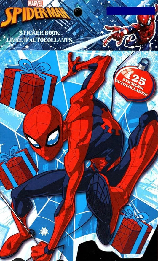 Holiday Christmas Sticker Book - Marvel Spider-Man - 125 Stickers!