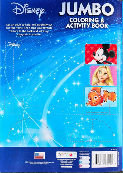 Disney Jumbo Coloring and Activity Book 2024 with 64 pages