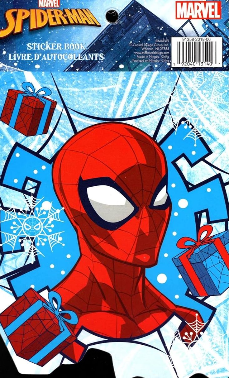 Holiday Christmas Sticker Book - Marvel Spider-Man - 125 Stickers!