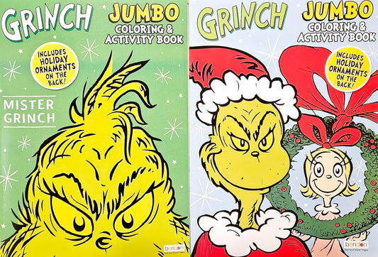 Grinch Holiday Christmas Coloring & Activity Book (Set of 2) v2