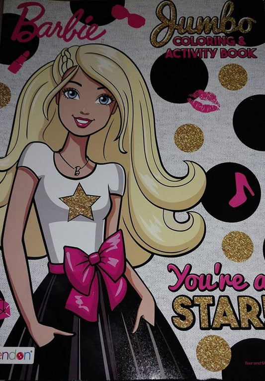 Barbie Jumbo Coloring & Activity Book, You're a Star