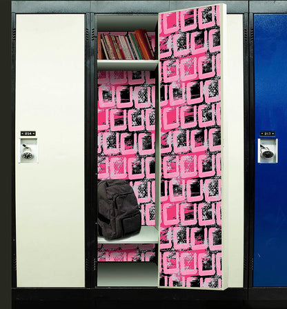 PELICAN INDUSTRIAL Magnetic Locker Wallpaper (Full Sheet Magnetic) - Trimmable, Easy Install, Remove & Reuse - Pack of 3 Sheets - Abstract Pattern (vb035)