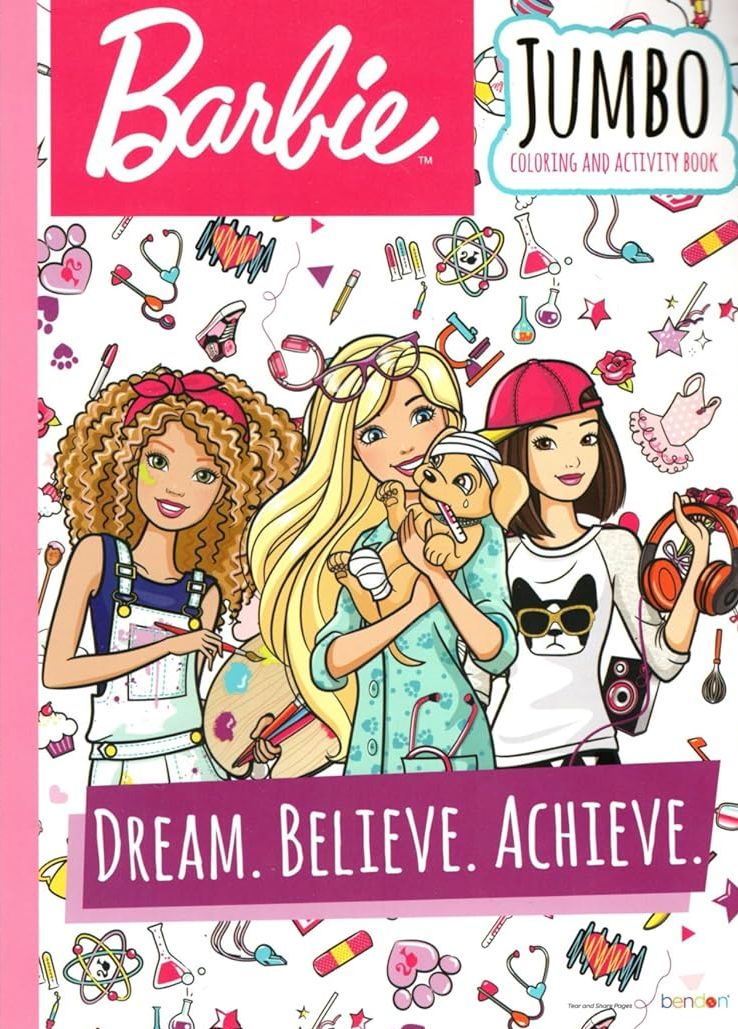 Barbie - Jumbo Coloring & Activity Book v4