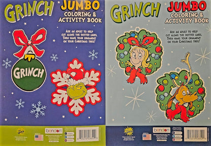 Grinch Holiday Christmas Coloring & Activity Book Set of 2