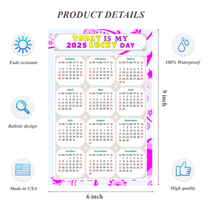 2025 Peel & Stick Calendar - Today is my Lucky Day Removable - 04