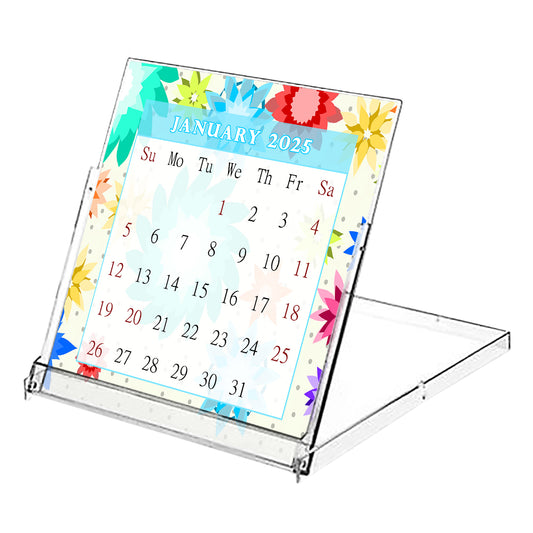 2025 CD-Style Desk Calendar 12 Months Calendar / Planner / Desk Calendar With CD Case Stand, Office Decor, Christmas Gifts (Edition #01)