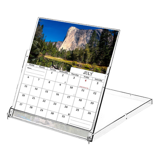 2025-2026 CD-Style Desk Calendar 18 Months Calendar (Outdoors)