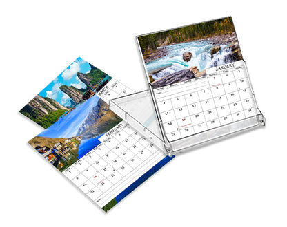 2025-2026 CD-Style Desk Calendar 18 Months Calendar (Outdoors)