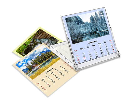 2025-2026 CD-Style Desk Calendar 18 Months Calendar (National Parks)