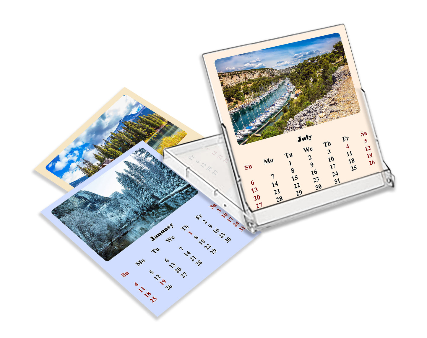 2025-2026 CD-Style Desk Calendar 18 Months Calendar (National Parks)