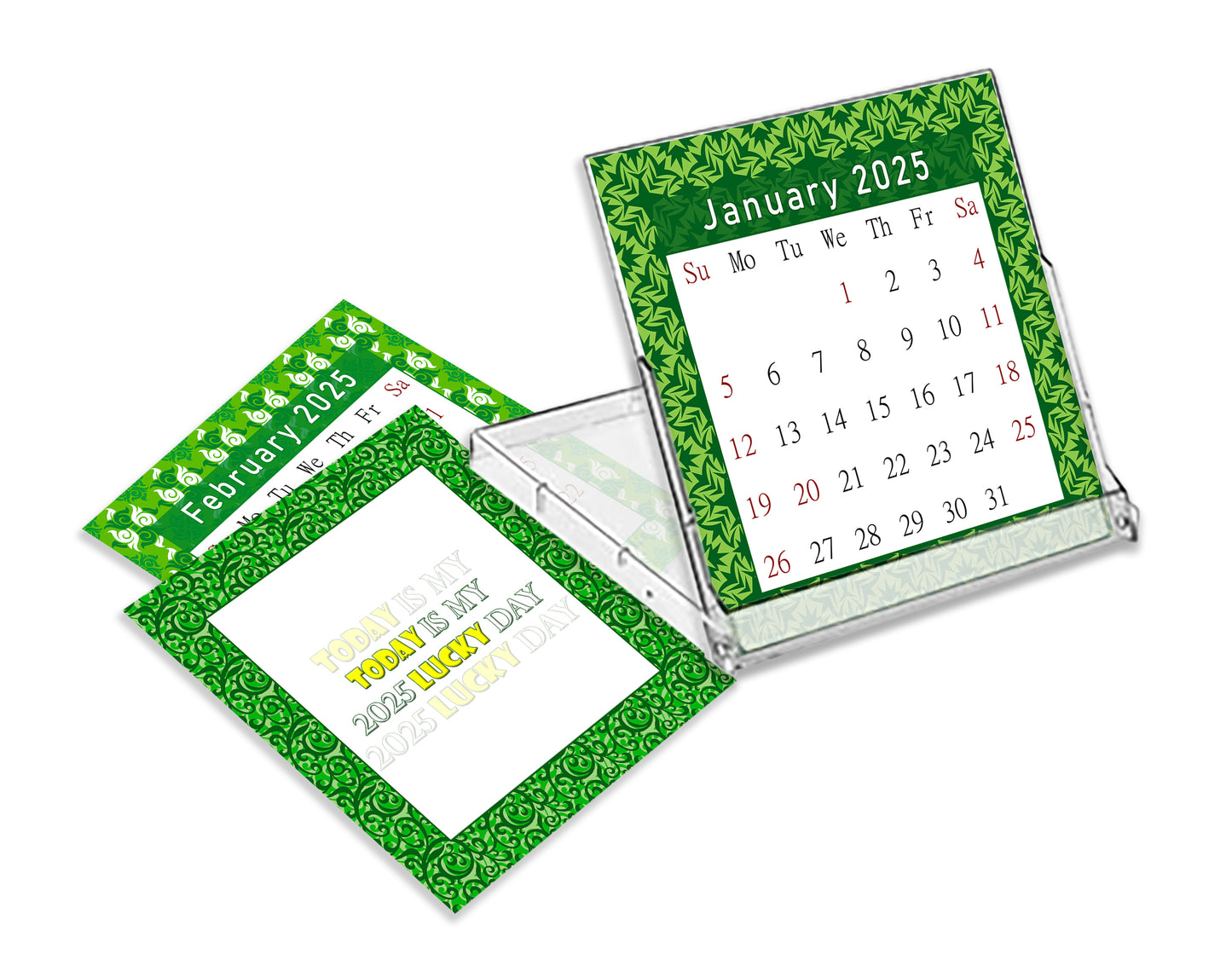 2025 CD-Style Desk Calendar 12 Months Calendar / Planner / Desk Calendar With CD Case Stand, Office Decor, Christmas Gifts (Edition #17)