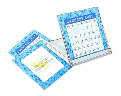 2025 CD-Style Desk Calendar 12 Months Calendar / Planner / Desk Calendar With CD Case Stand, Office Decor, Christmas Gifts (Edition #19)