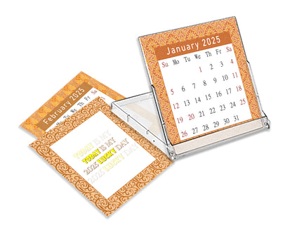 2025 CD-Style Desk Calendar 12 Months Calendar / Planner / Desk Calendar With CD Case Stand, Office Decor, Christmas Gifts (Edition #22)