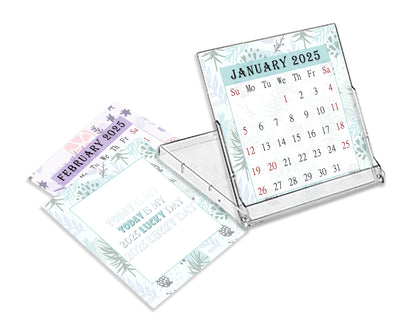 2025 CD-Style Desk Calendar 12 Months Calendar / Planner / Desk Calendar With CD Case Stand, Office Decor, Christmas Gifts (Edition #028)