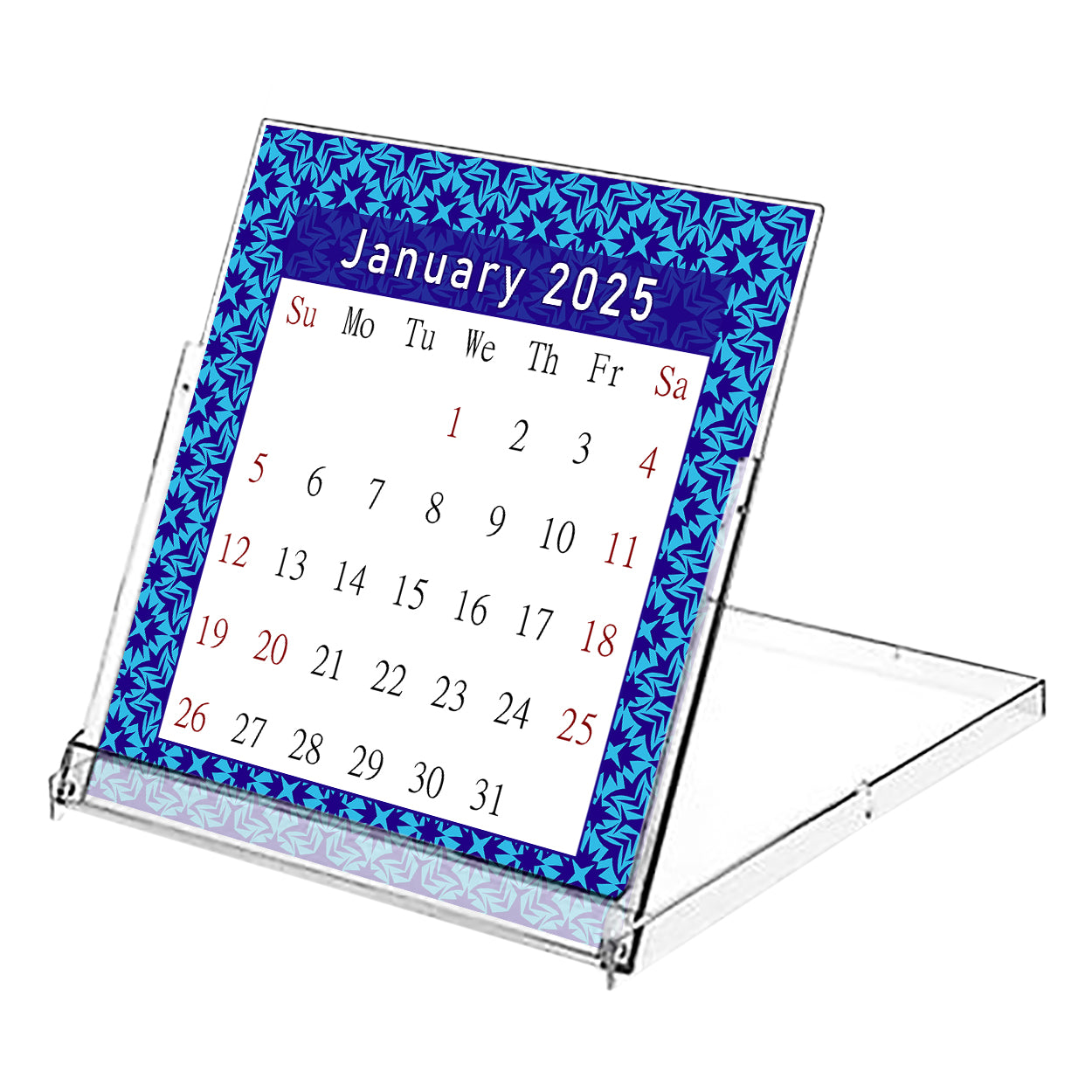 2025 CD-Style Desk Calendar 12 Months Calendar / Planner / Desk Calendar With CD Case Stand, Office Decor, Christmas Gifts (Edition #18)