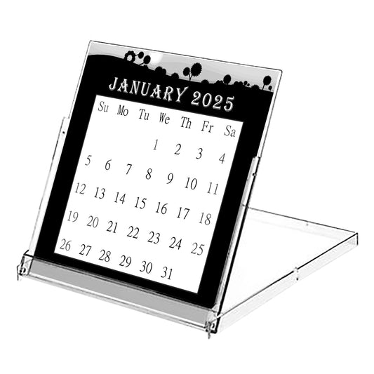 2025 CD-Style Desk Calendar 12 Months Calendar / Planner / Desk Calendar With CD Case Stand, Office Decor, Christmas Gifts (Edition #15)