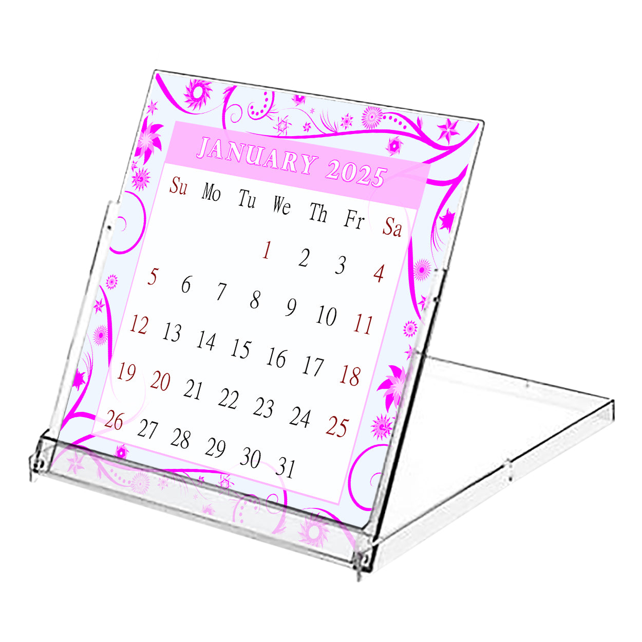 2025 CD-Style Desk Calendar 12 Months Calendar / Planner / Desk Calendar With CD Case Stand, Office Decor, Christmas Gifts (Edition #10)