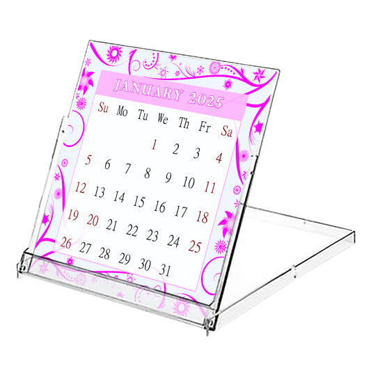 2025 CD-Style Desk Calendar 12 Months Calendar / Planner / Desk Calendar With CD Case Stand, Office Decor, Christmas Gifts (Edition #10)