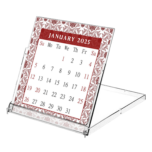 2025 CD-Style Desk Calendar 12 Months Calendar / Planner / Desk Calendar With CD Case Stand, Office Decor, Christmas Gifts (Edition #14)