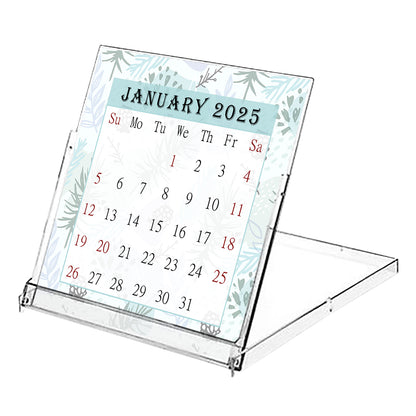 2025 CD-Style Desk Calendar 12 Months Calendar / Planner / Desk Calendar With CD Case Stand, Office Decor, Christmas Gifts (Edition #028)