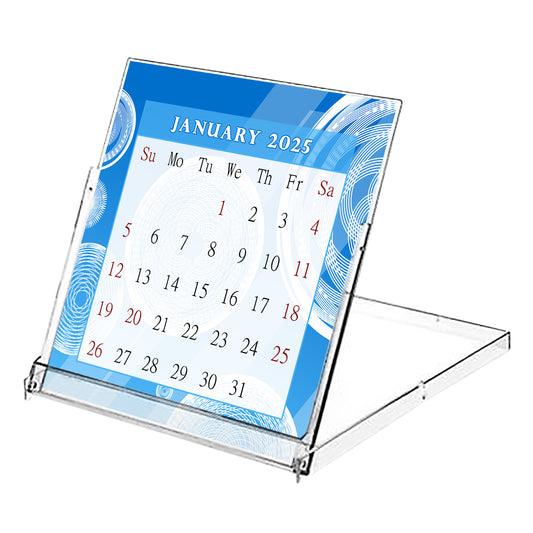 2025 CD-Style Desk Calendar 12 Months Calendar / Planner / Desk Calendar With CD Case Stand, Office Decor, Christmas Gifts (Edition #02)