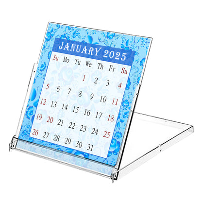 2025 CD-Style Desk Calendar 12 Months Calendar / Planner / Desk Calendar With CD Case Stand, Office Decor, Christmas Gifts (Edition #19)