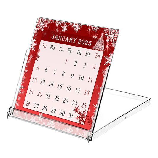 2025 CD-Style Desk Calendar 12 Months Calendar / Planner / Desk Calendar With CD Case Stand, Office Decor, Christmas Gifts (Edition #26)