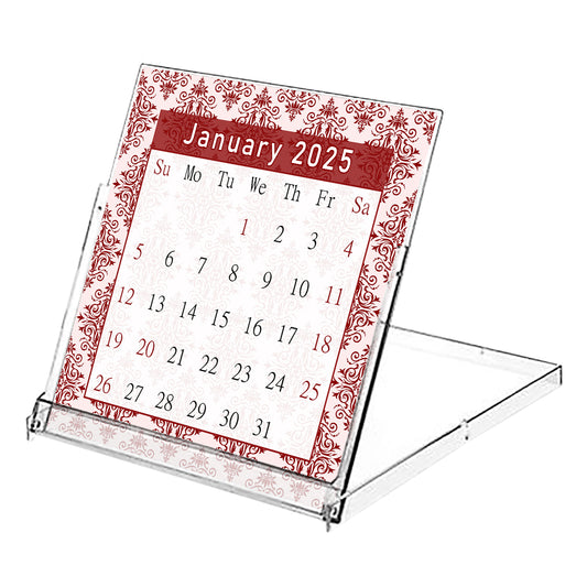 2025 CD-Style Desk Calendar 12 Months Calendar / Planner / Desk Calendar With CD Case Stand, Office Decor, Christmas Gifts (Edition #05)