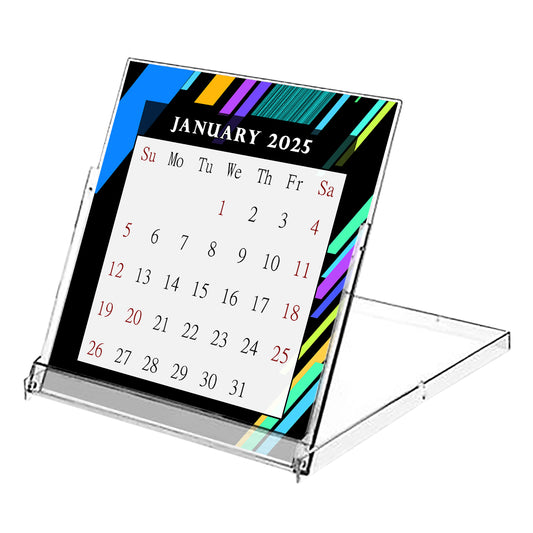 2025 CD-Style Desk Calendar 12 Months Calendar / Planner / Desk Calendar With CD Case Stand, Office Decor, Christmas Gifts (Edition #13)