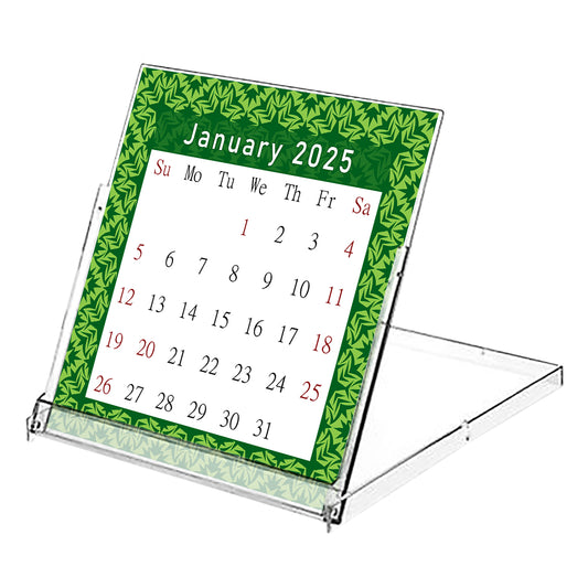 2025 CD-Style Desk Calendar 12 Months Calendar / Planner / Desk Calendar With CD Case Stand, Office Decor, Christmas Gifts (Edition #17)