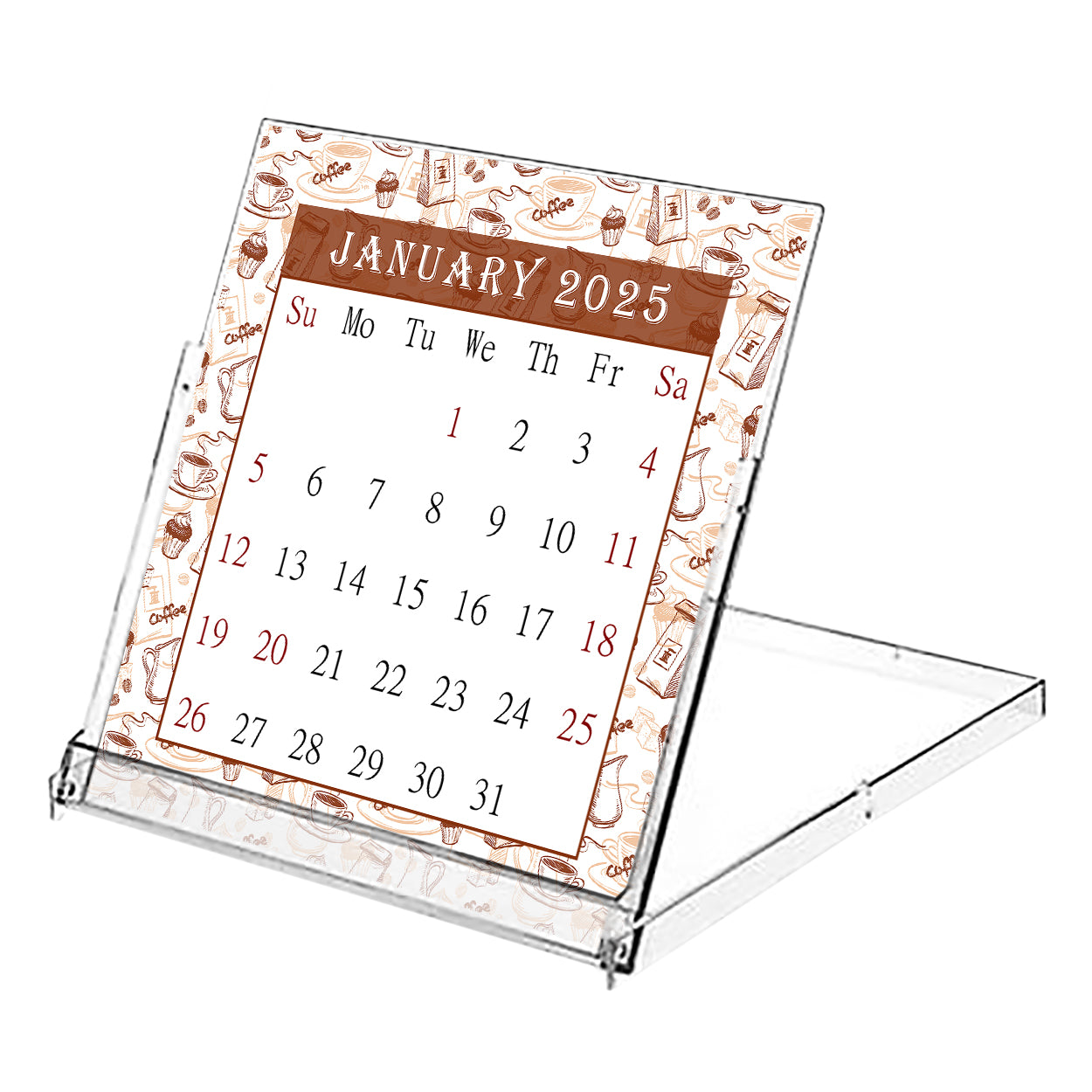 2025 CD-Style Desk Calendar 12 Months Calendar / Planner / Desk Calendar With CD Case Stand, Office Decor, Christmas Gifts (Edition #24)