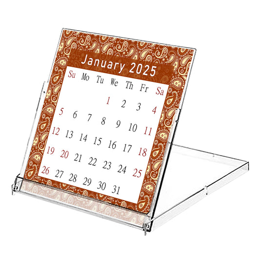 2025 CD-Style Desk Calendar 12 Months Calendar / Planner / Desk Calendar With CD Case Stand, Office Decor, Christmas Gifts (Edition #20)