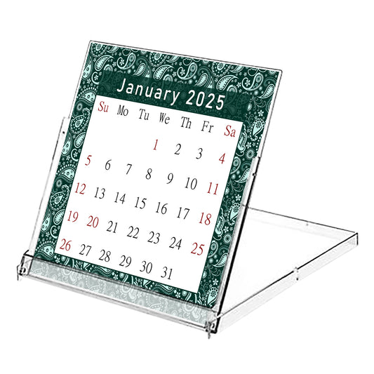 2025 CD-Style Desk Calendar 12 Months Calendar / Planner / Desk Calendar With CD Case Stand, Office Decor, Christmas Gifts (Edition #21)