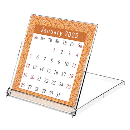 2025 CD-Style Desk Calendar 12 Months Calendar / Planner / Desk Calendar With CD Case Stand, Office Decor, Christmas Gifts (Edition #22)