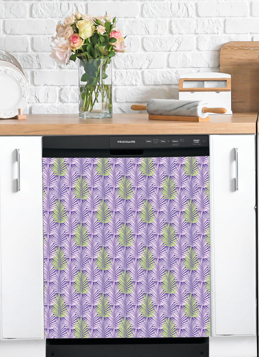 Dishwasher Magnet Cover - Reusable Magnetic Tiles Decal - Pack of 4 Tiles - V017