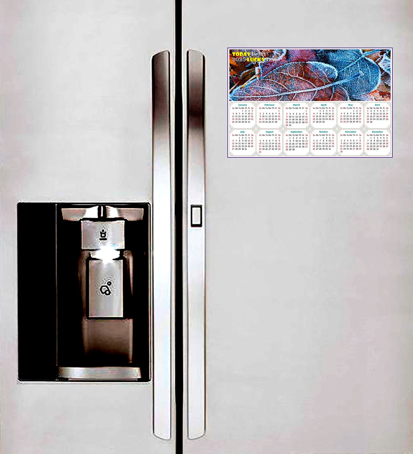 2025 Magnetic Calendar - Calendar Magnets - Today is my Lucky Day - Edition #36