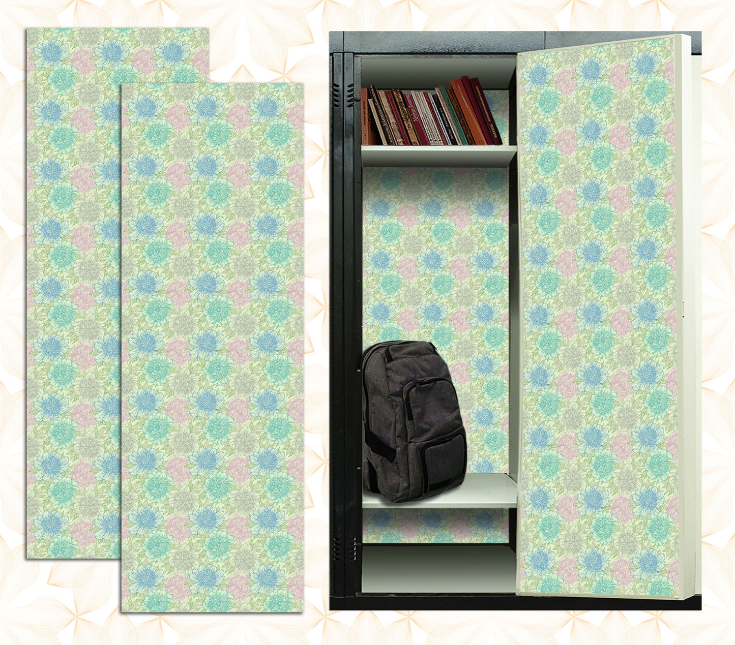 Magnetic Locker Wallpaper - Pack of 2 Rolls - (vb16)