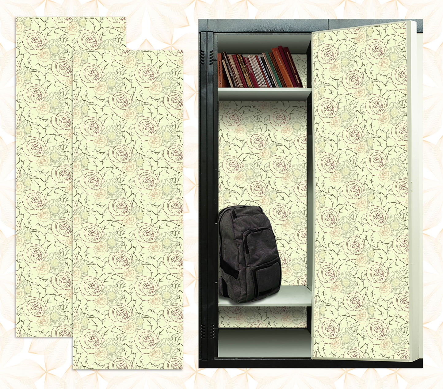 Magnetic Locker Wallpaper - Pack of 2 Rolls - (vr69)