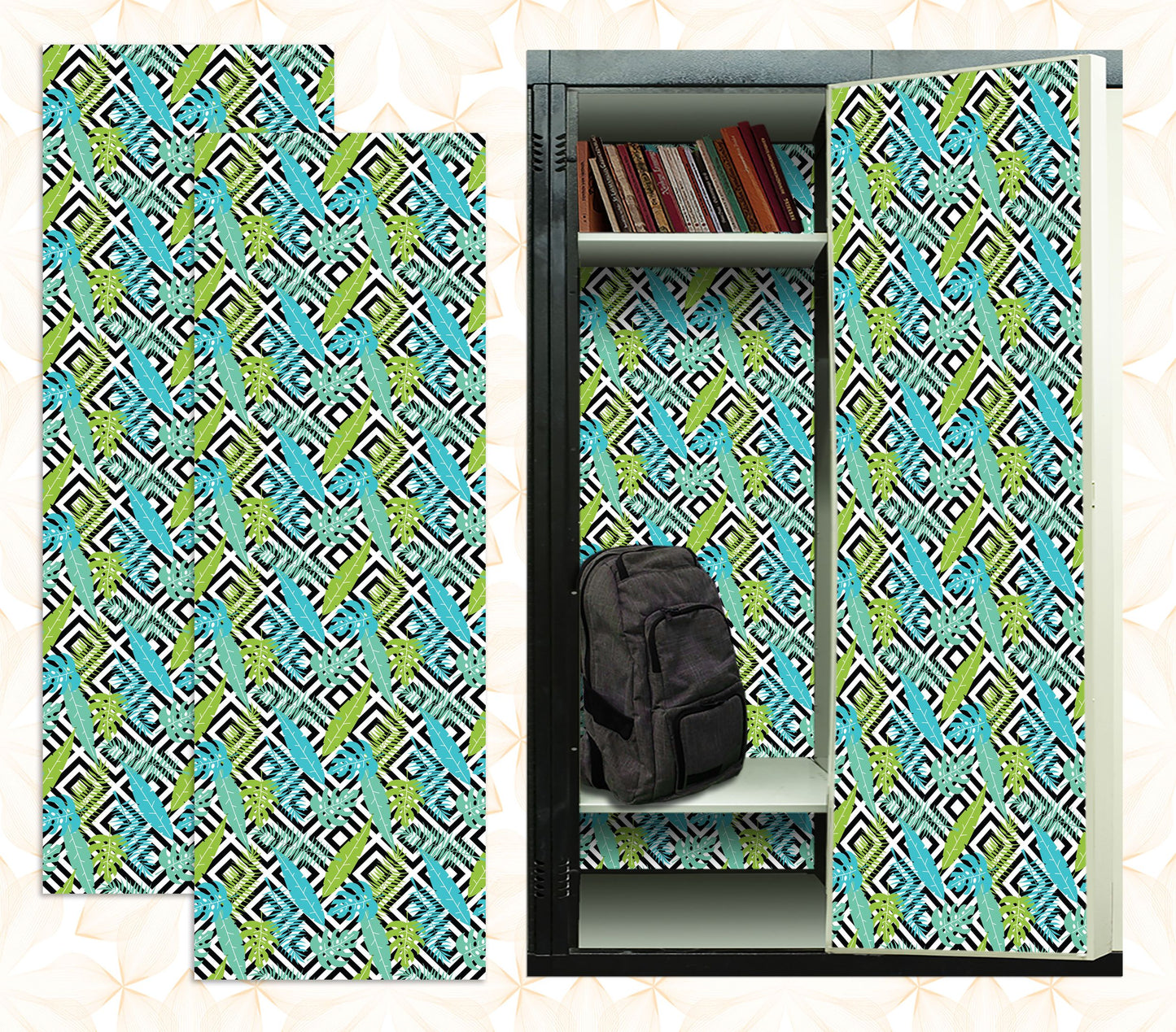 Magnetic Locker Wallpaper - Pack of 2 Rolls - (vr47)