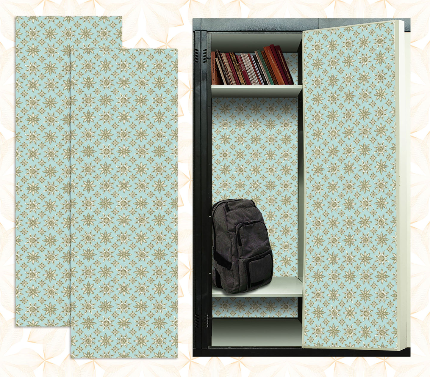 Magnetic Locker Wallpaper - Pack of 2 Rolls - (vr66)