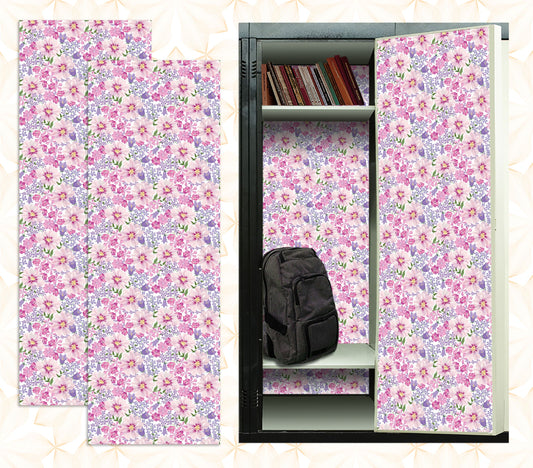 Magnetic Locker Wallpaper - Pack of 2 Rolls - (Flowers vg07)