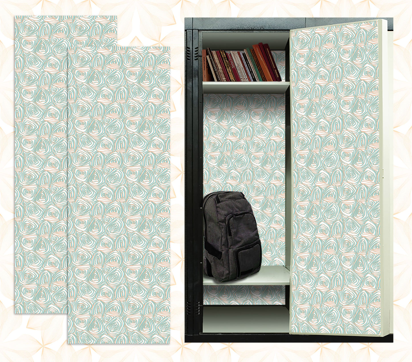 Magnetic Locker Wallpaper - Pack of 2 Rolls - (vr52)