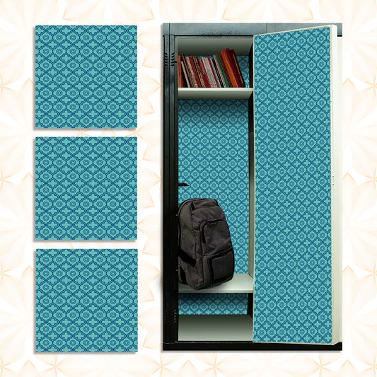 Deluxe School Locker Magnetic Wallpaper - Pack of 3 Sheets - Geometric (vg 011)