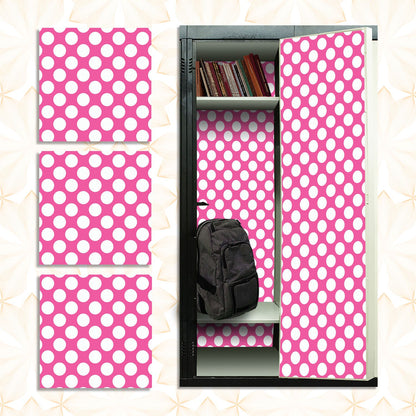 Deluxe School Locker Magnetic Wallpaper - Pack of 3 Sheets - Polka Dot (vg 001)